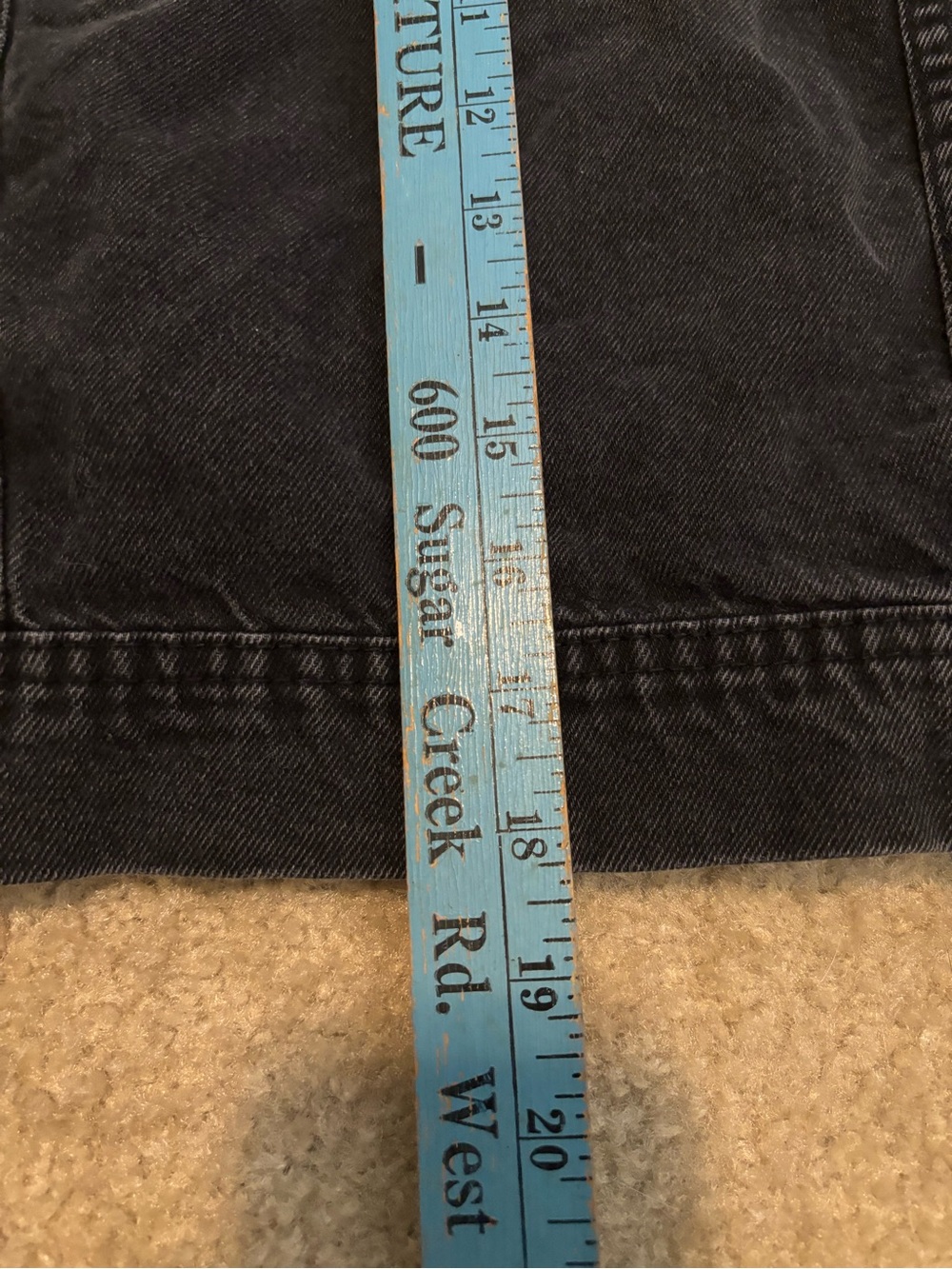 Free People Black Denim Jean Jacket Utility Cropped Small - Picture 6 of 6